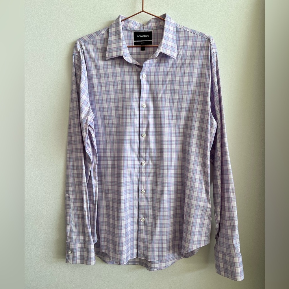 Bonobos Pastel Plaid Button Down Shirt